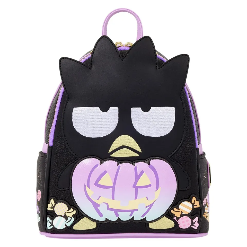 sanrio-loungefly-badtz-maru-pumpkin-mini-rucksack-orange image 1