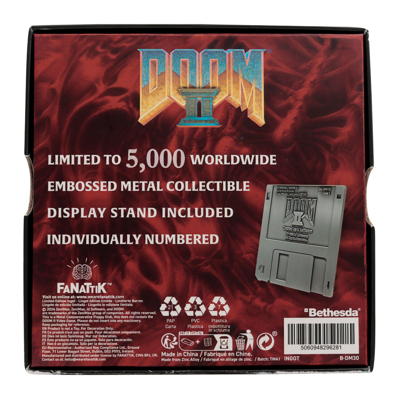 doom-2-arena-floppy-disk-metall-replik-limited-edition-gamer image 5