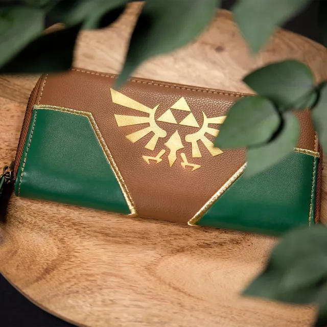 zelda-hyrule-logo-geldb-rse-gr-n-braun-triforce image 1