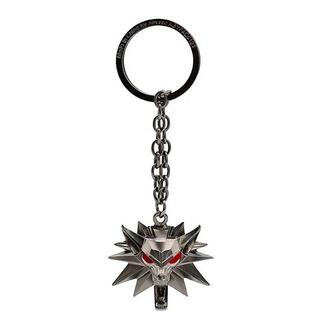 elbenwald-witcher-wolf-school-schl-sselanh-nger-metall image 1