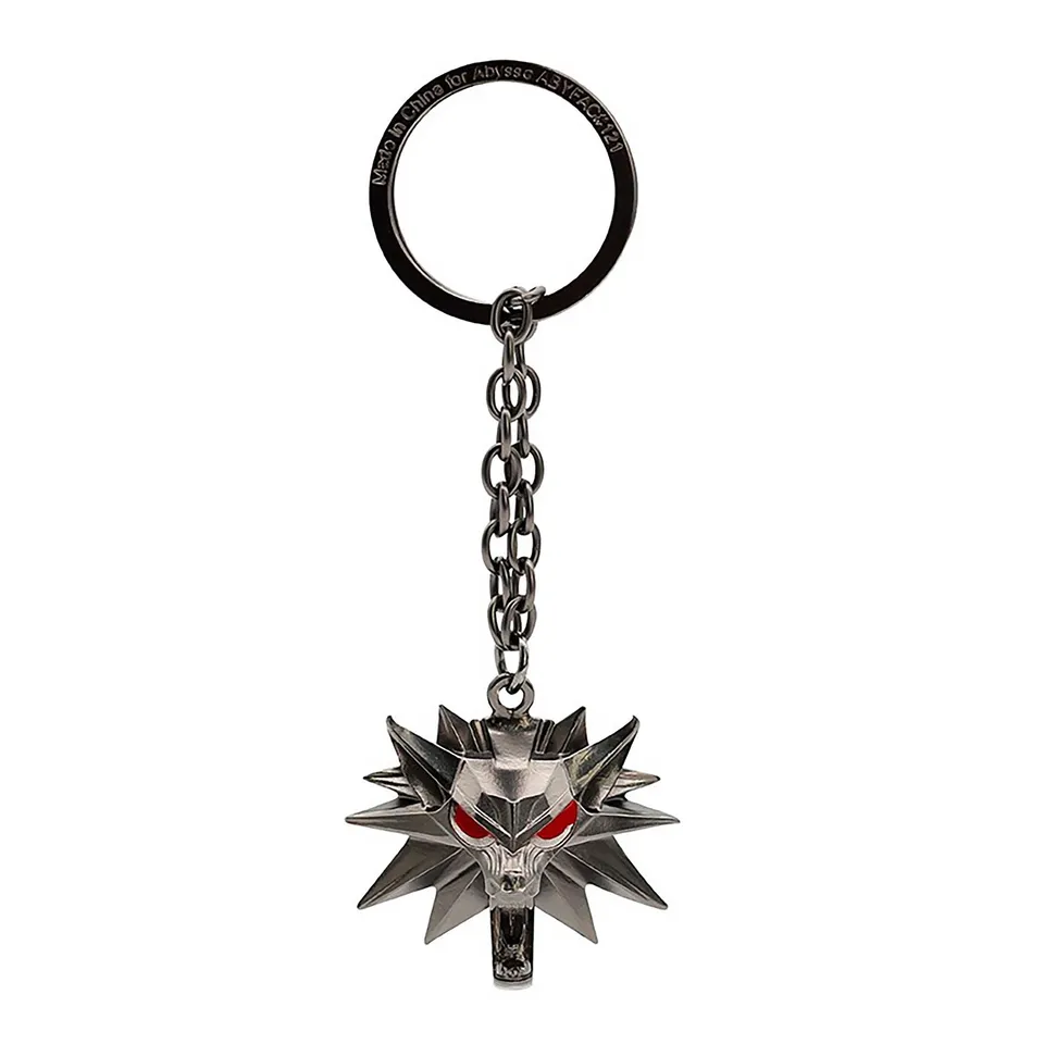 elbenwald-witcher-wolf-school-schl-sselanh-nger-metall image 1