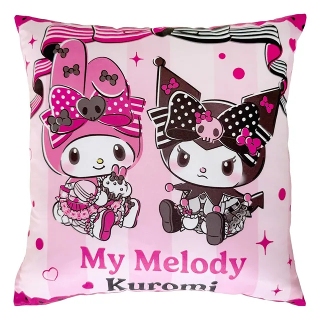 sanrio-pink-black-party-kissen-kuromi-my-melody-35-cm image 1