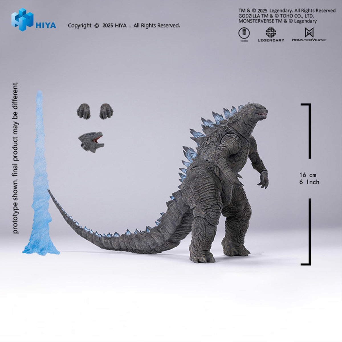 hiya-godzilla-2014-exq-basic-actionfigur-translucent-16-cm image 5
