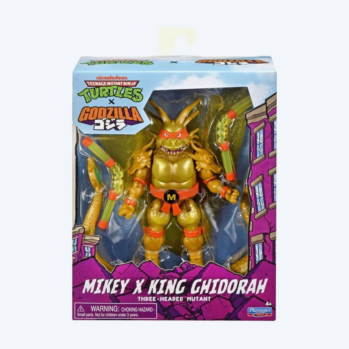 godzilla-x-tmnt-michelangelo-king-ghidorah-figur-13cm image 4