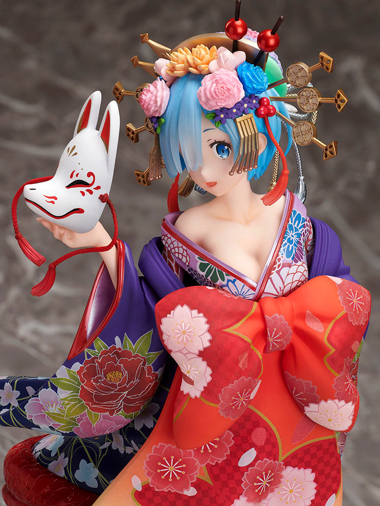furyu-f-nex-rem-figur-oiran-dochu-1-7-kimono image 7