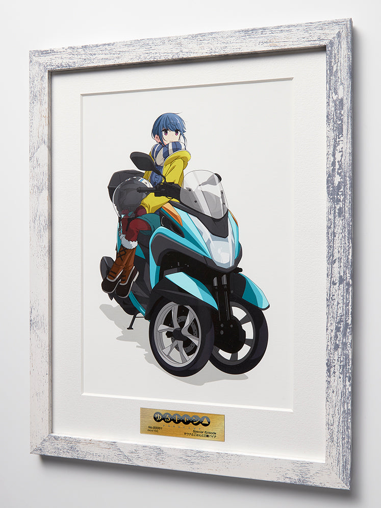 furyu-primo-art-yuru-camp-rin-kunstdruck-gerahmt-bike image 3