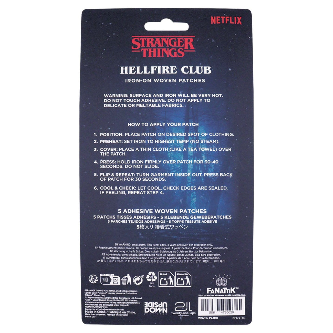 elbenwald-stranger-things-stoffaufn-her-5er-pack-hellfire image 5