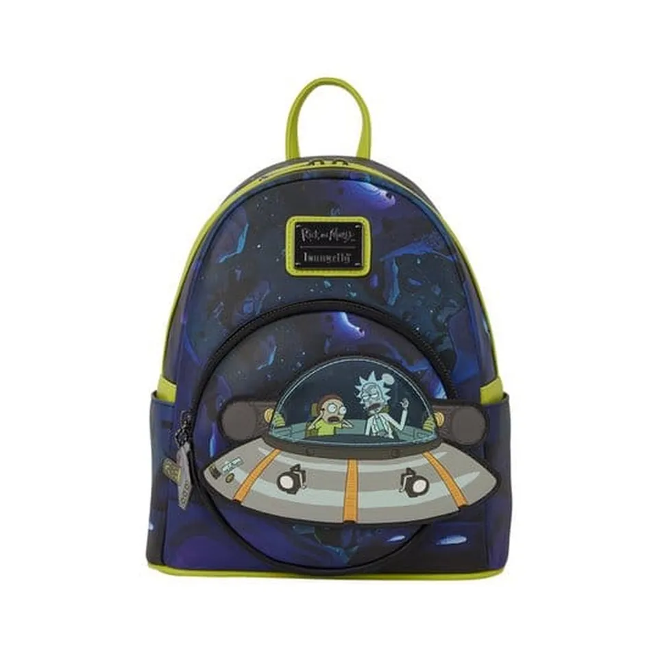 loungefly-rick-and-morty-mini-rucksack-space-cruiser-polyester image 1