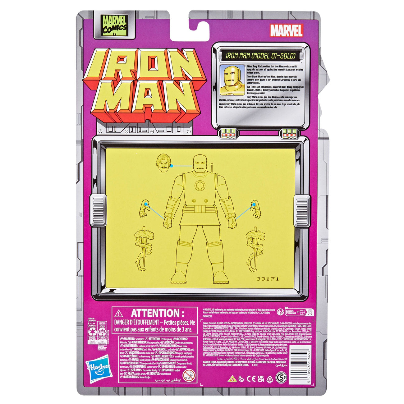 hasbro-marvel-legends-iron-man-actionfigur-goldene-r-stung image 7