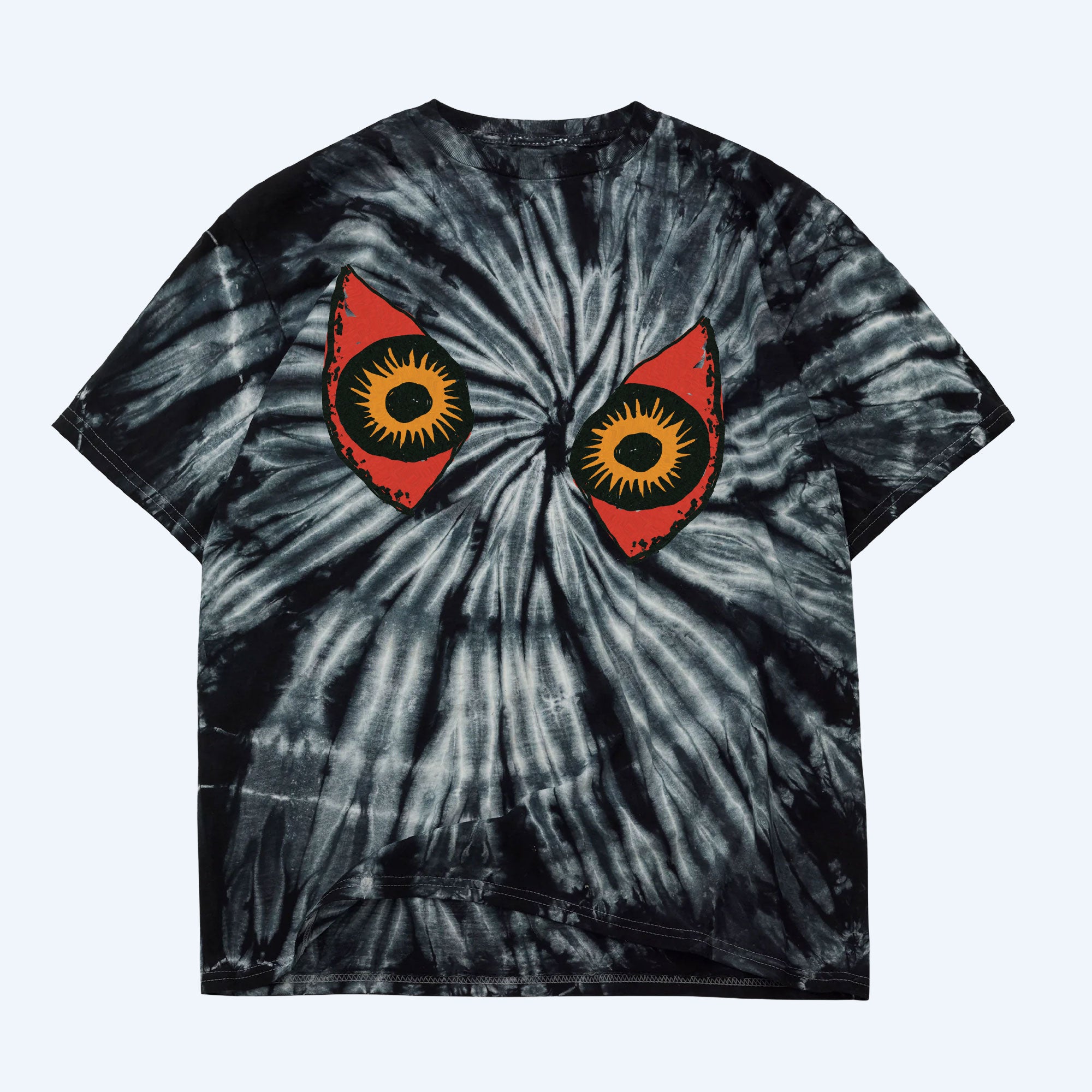 godzilla-hedorah-eyes-t-shirt-batik-schwarz-baumwolle image 1