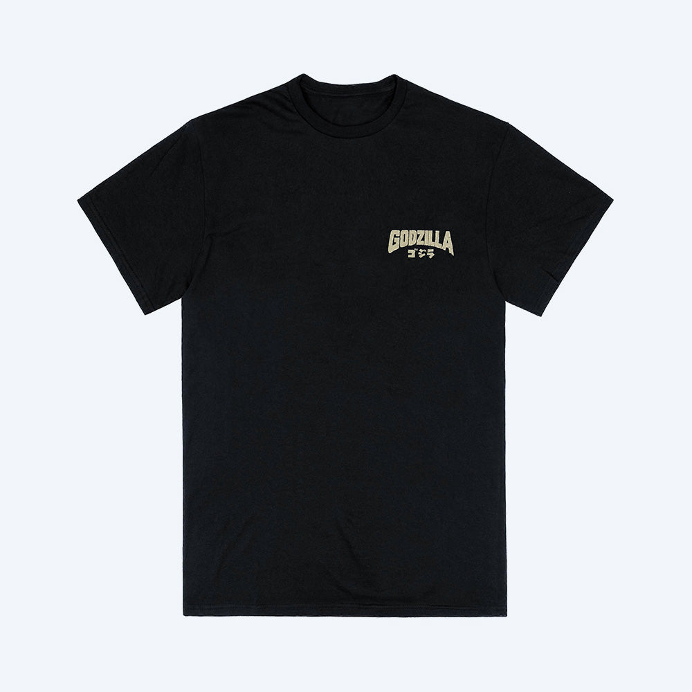 godzilla-wave-t-shirt-schwarz-baumwolle-backprint-gr-s-2xl image 4