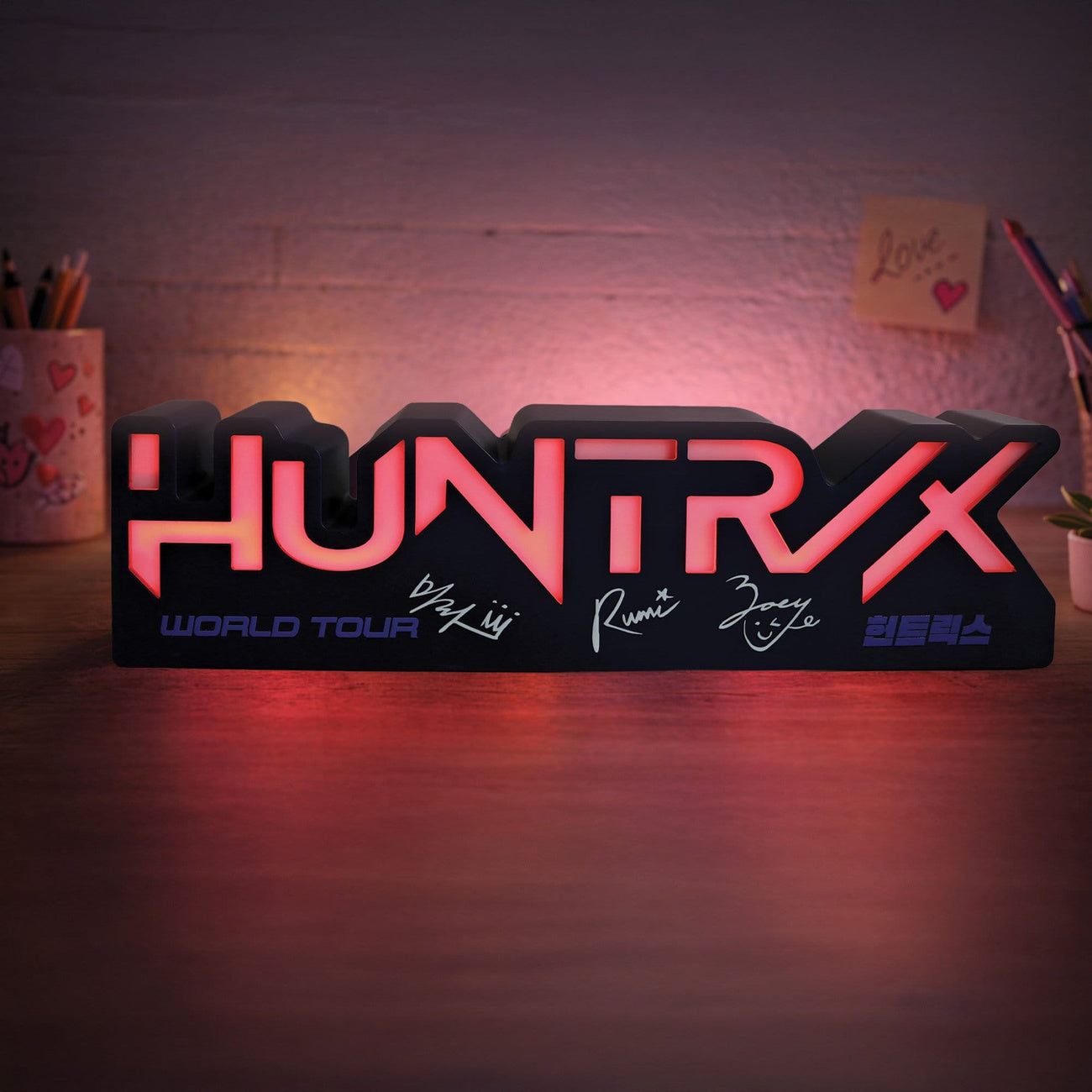 elbenwald-kpop-demon-hunters-huntr-x-logo-lampe-weiches-licht image 2