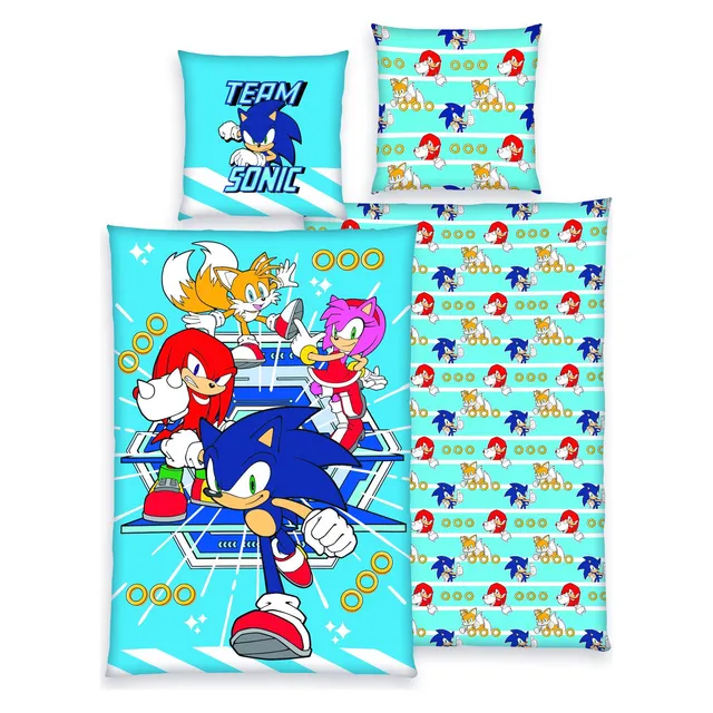 sonic-team-sonic-bettw-sche-135x200-cm-baumwolle image 1