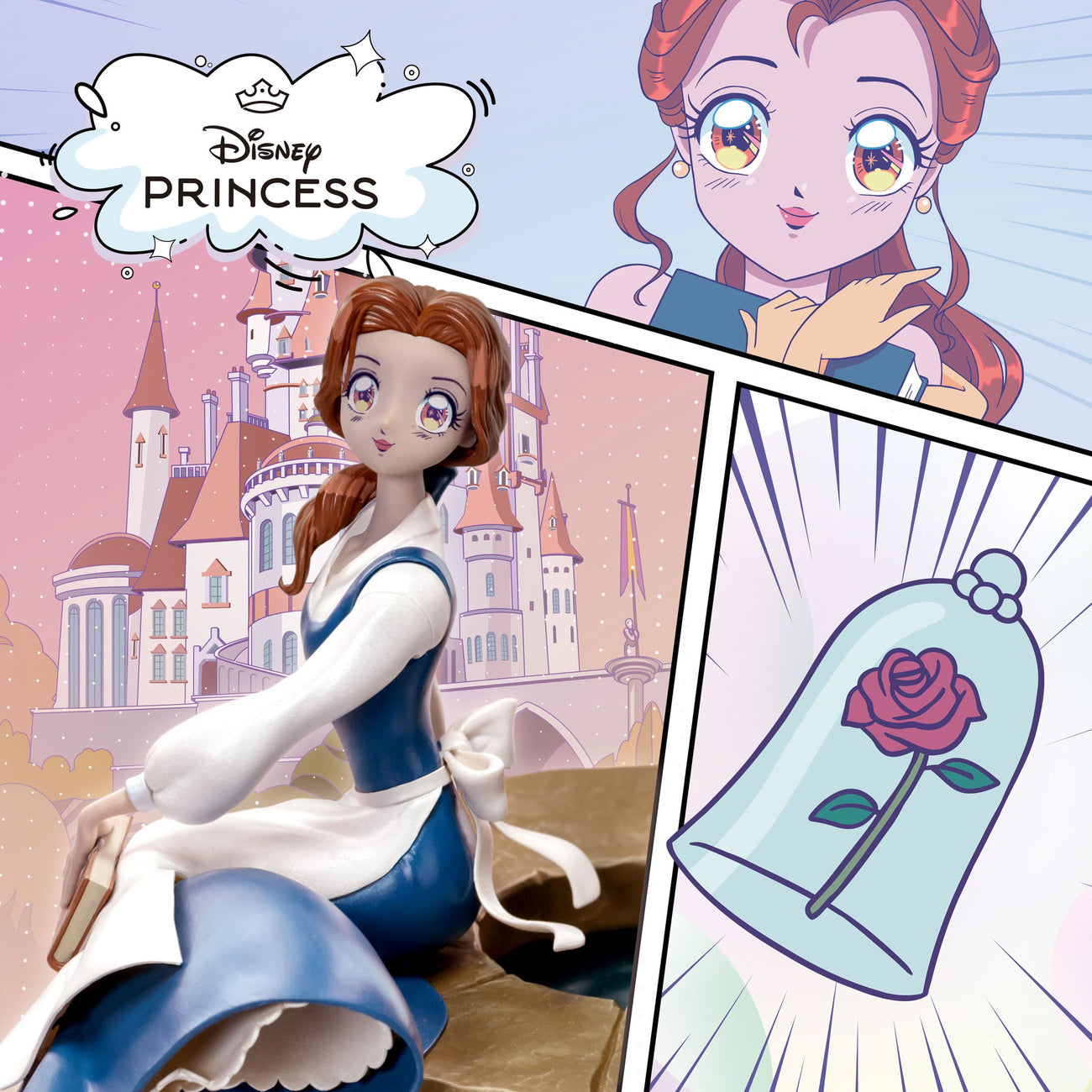 disney-anime-princess-belle-statue-15-cm-pvc-figur image 5