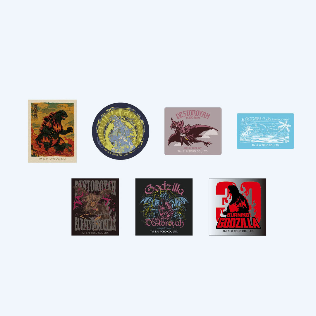 godzilla-collectibles-godzilla-vs-destoroyah-30-jubil-um-sticker-set image 1