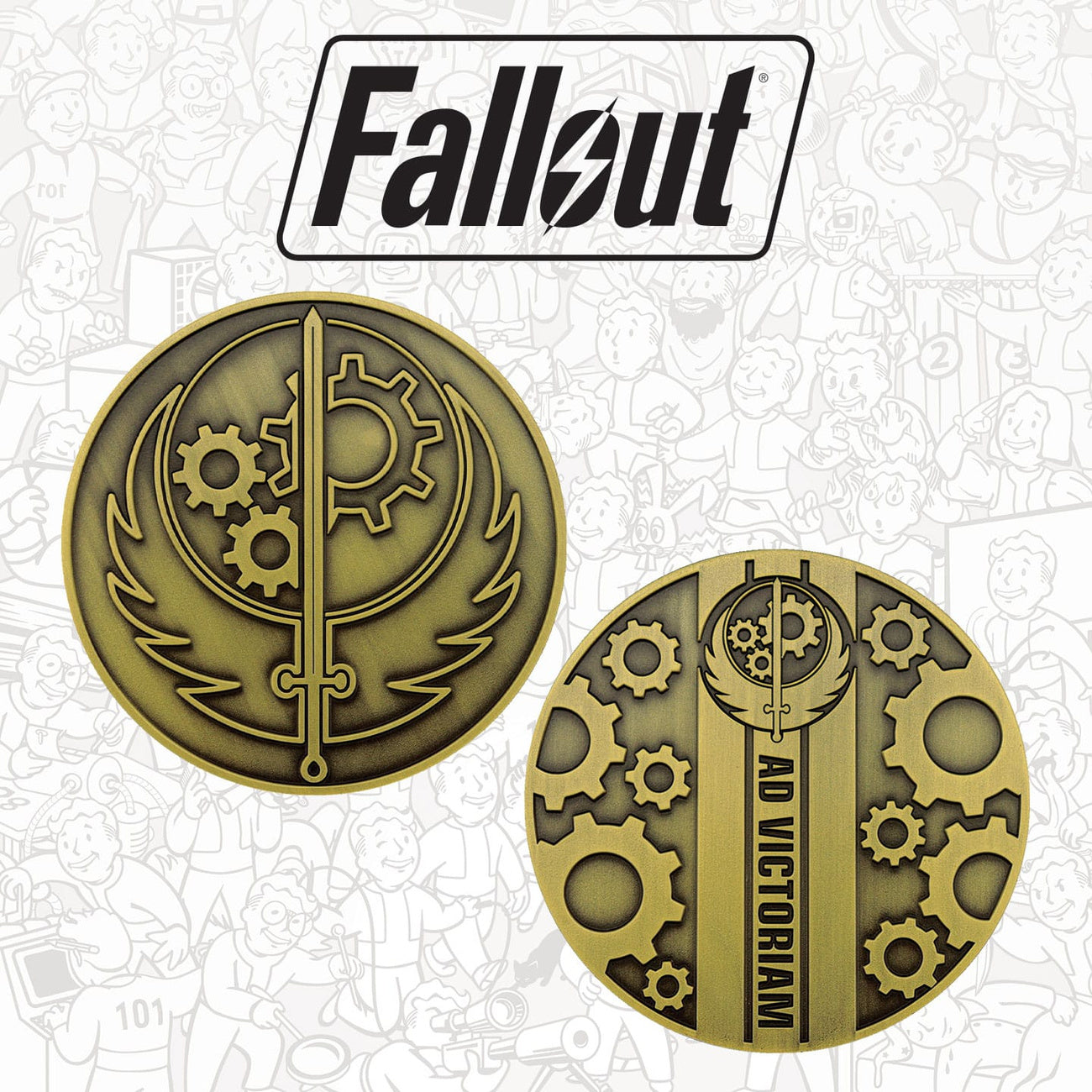 fallout-brotherhood-of-steel-medaille-sammlerst-ck-fenster-box image 1