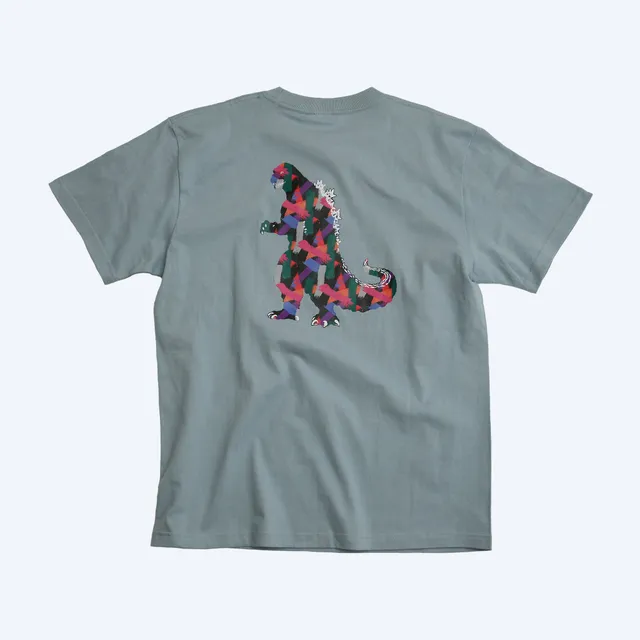 godzilla-the-art-t-shirt-blau-grau-gr-e-l-unisex image 1