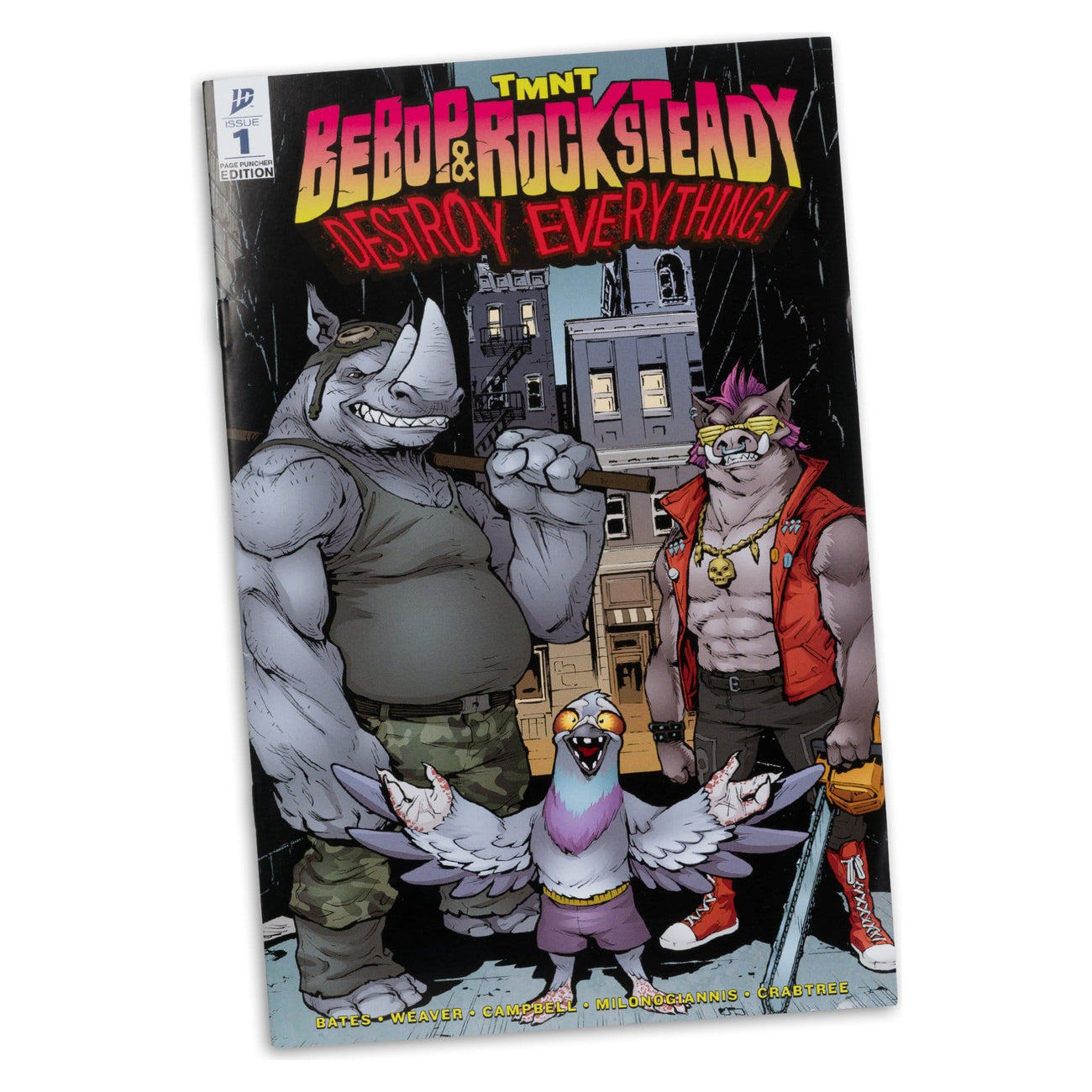 tmnt-page-punchers-rocksteady-actionfigur-mit-comic-und-zubeh-r image 7