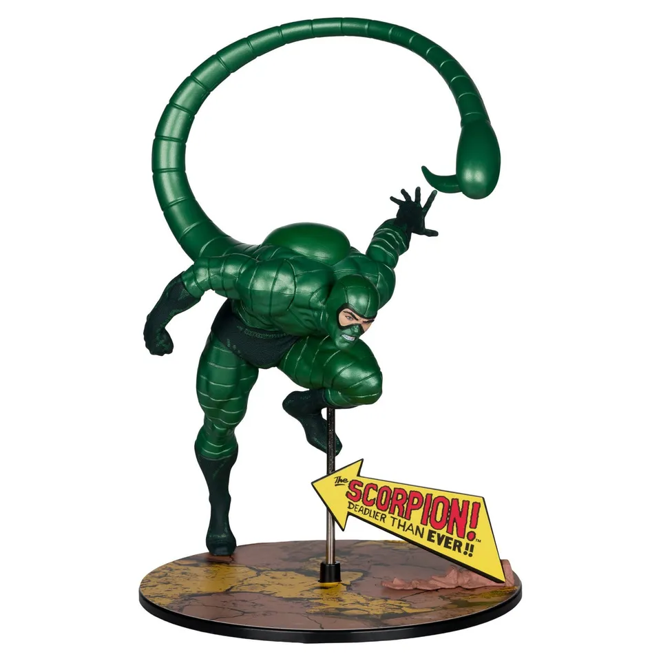 elbenwald-marvel-scorpion-metallic-pvc-statue-gold-label image 1