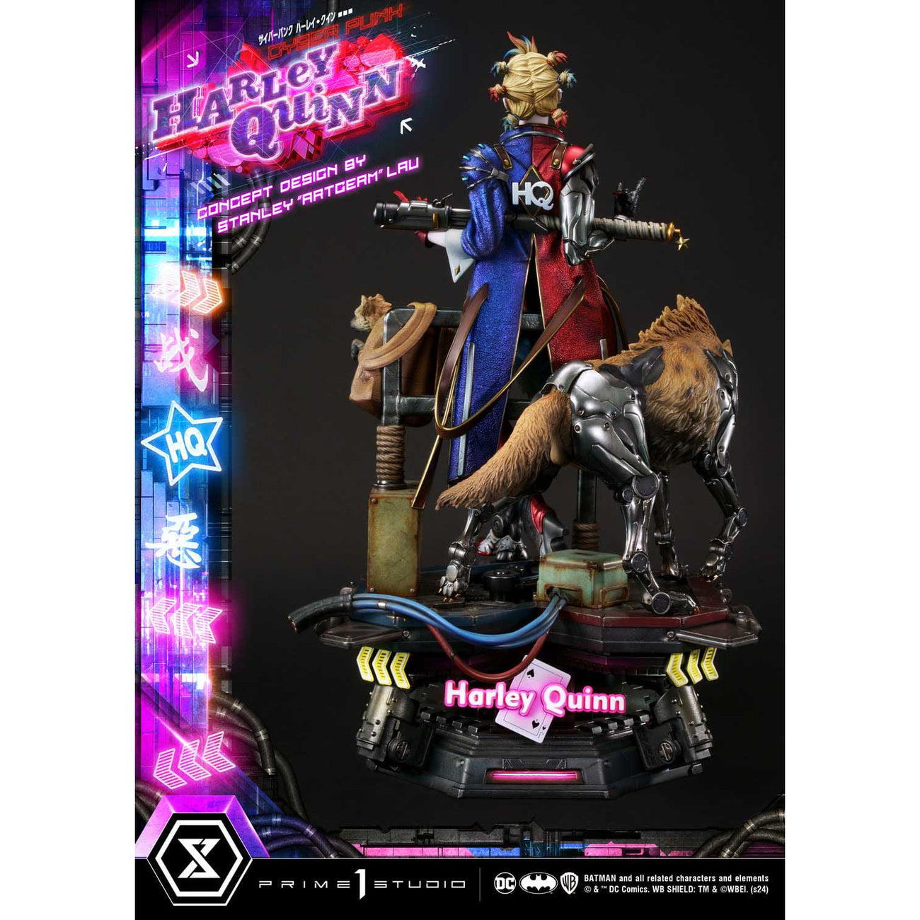 batman-ultimate-premium-masterline-cyberpunk-statue-led image 7