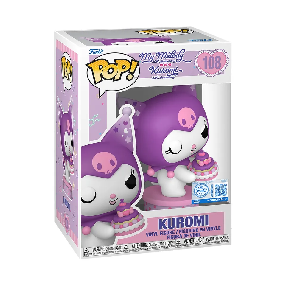 funko-kuromi-mit-kuchen-hello-kitty-friends-pop-figur-11cm image 1