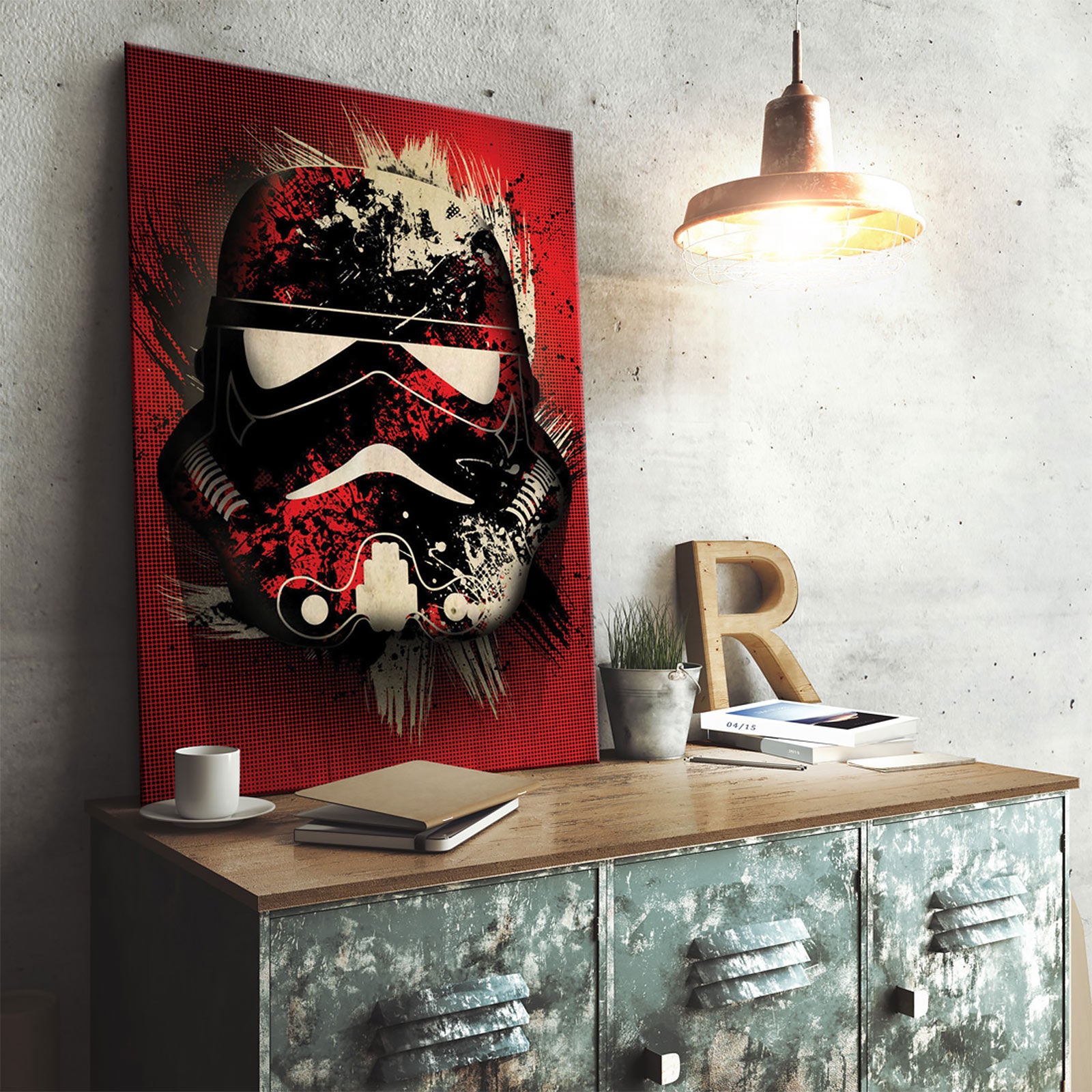 star-wars-stormtrooper-splatter-metallposter-wandbild image 3